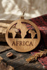 africa earrings natural color circle of life afrocentric accessories pro black jewelry map of african continent jewellery
