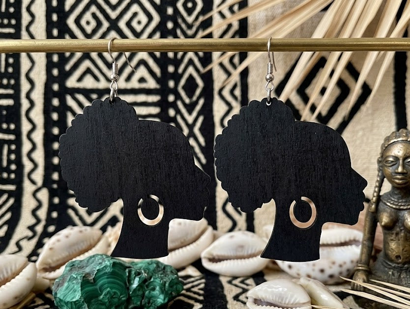 afro earrings | Afrocentric earrings | natural hair earrings