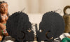 Afro lady wearing earrings | Natural hair earrings | Afrocentric earrings | jewelry | accessories