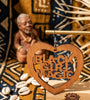 black girl magic earrings natural hair jewelry afrocentric accessories jewellery tutorial fashion outfit idea accessory african american urban unique heart wooden shaped ethnic light brown color