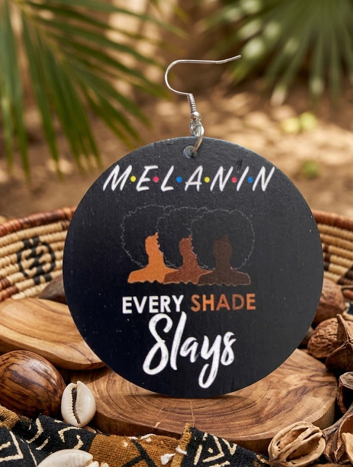 MELANIN-Every Shade Slays | Natural Hair Jewelry| Afrocentric Accessories