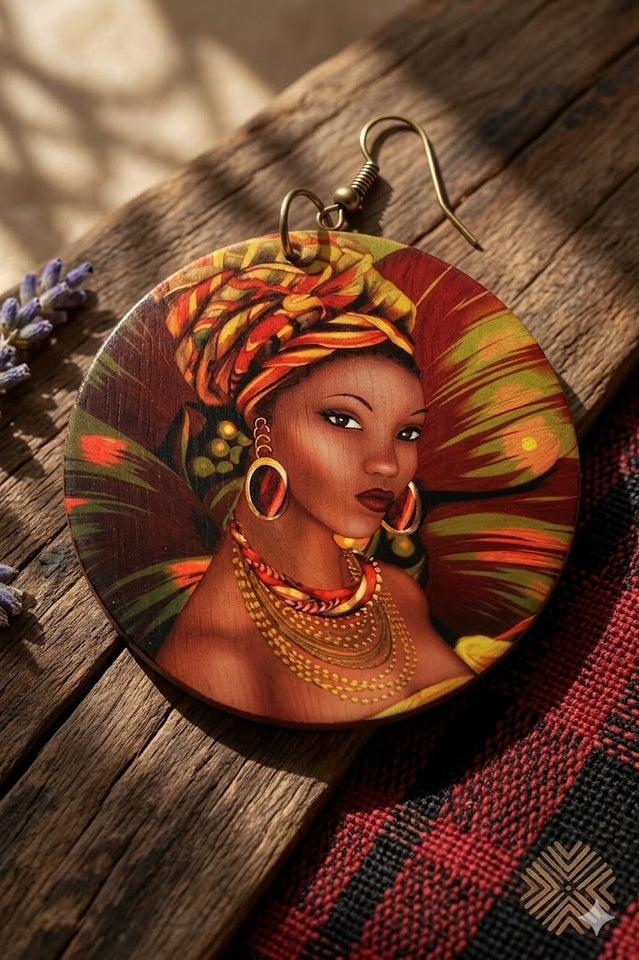 head wrap earrings turban accessories headwrap jewelry fashion outfit idea accessory clothing gift pro black afrocentric african american accessory