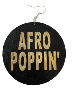 Afro poppin earrings natural hair jewelry afrocentric accessories ear ring candy pro black