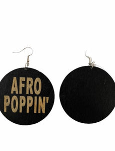 Afro poppin earrings natural hair jewelry afrocentric accessories ear ring candy pro black