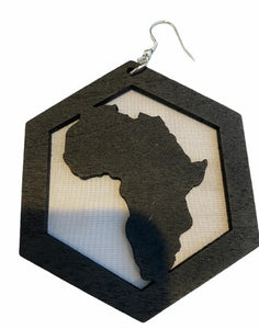 africa map earrings african continent earring american accessories afrocentric jewelry black brown gift idea kwanzaa urban cheap cute unique different christmas