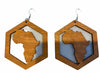 africa map earrings african continent earring american accessories afrocentric jewelry black brown gift idea kwanzaa urban cheap cute unique different christmas