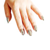 silver nails; acrylic nails; metallic nails; metallic false nails; metallic fake nails; silver metallic nails; fake nails; press on nails; mirror nails; artificial nails; glue on nails; 
