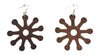 dark brown adinkra symbol earring natural hair accessories afrocentric jewelry african earrings, ashanti earrings, jewelry, jewelries, accessories, affordable earrings, amazon cheap earrings, etsy earrings