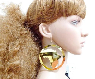 Africa earrings | Afrocentric earrings | natural hair earrings