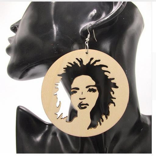 lauryn hill earrings natural hair earrings afrocentric earring hip hop jewelry fashion clothing accessories