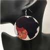 headwrap earrings | Afro earrings | Afrocentric earrings | natural hair earrings | afrocentric fashion | afrocentric jewelry |  wooden earrings | big black earrings | afro earrings for sale
