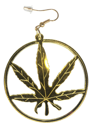 cannabis earrings marijuana jewelry stoner ear rings 420 friendly accessories hemp fashion cbd accessory jewellery fashion outfit idea maple leaf leaves