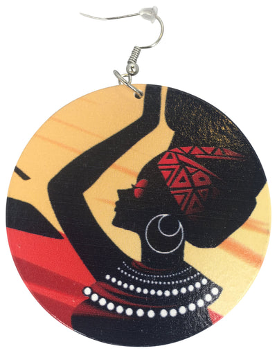 nubian queen earrings afrocentric ear rings jewelry accessories fashion outfit gift idea african american black girl jewelry 
