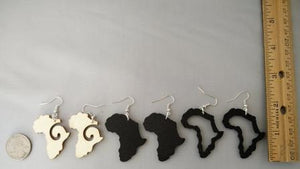 Africa earrings | africa earrings | africa shaped earrings | map of africa earrings | natural hair earrings | afrocentric earrings